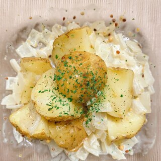 電子レンジがあればできる！ハニーマスタードポテト！